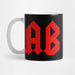 ACDC ABCD Parody Shirt rock and roll Mug